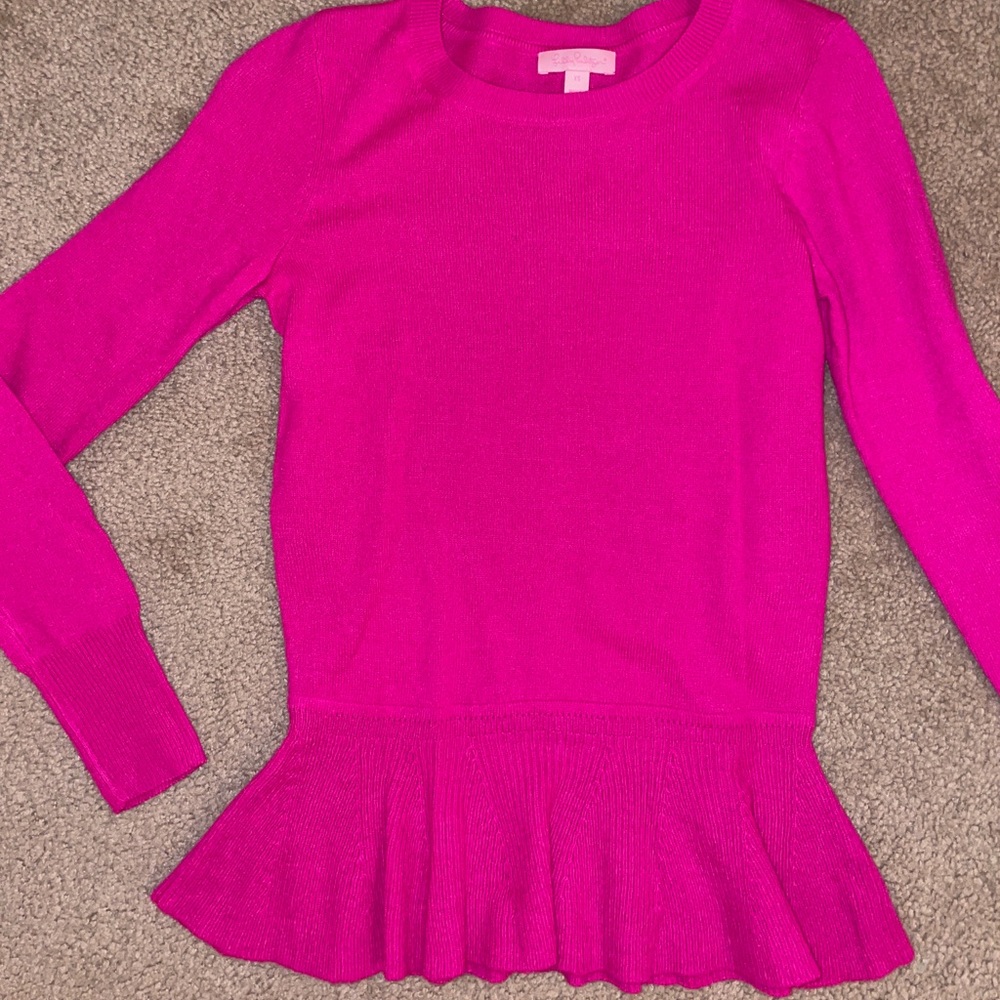 Lily Pulitzer Pink Sweater Shirt!